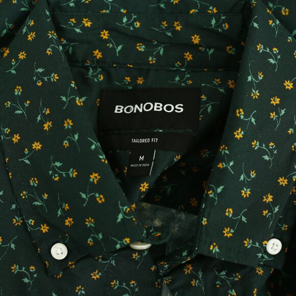 BONOBOS Everyday Men's Shirt Floral Printed Long Sleeve Tailored Fit M 283379 - Picture 11 of 11